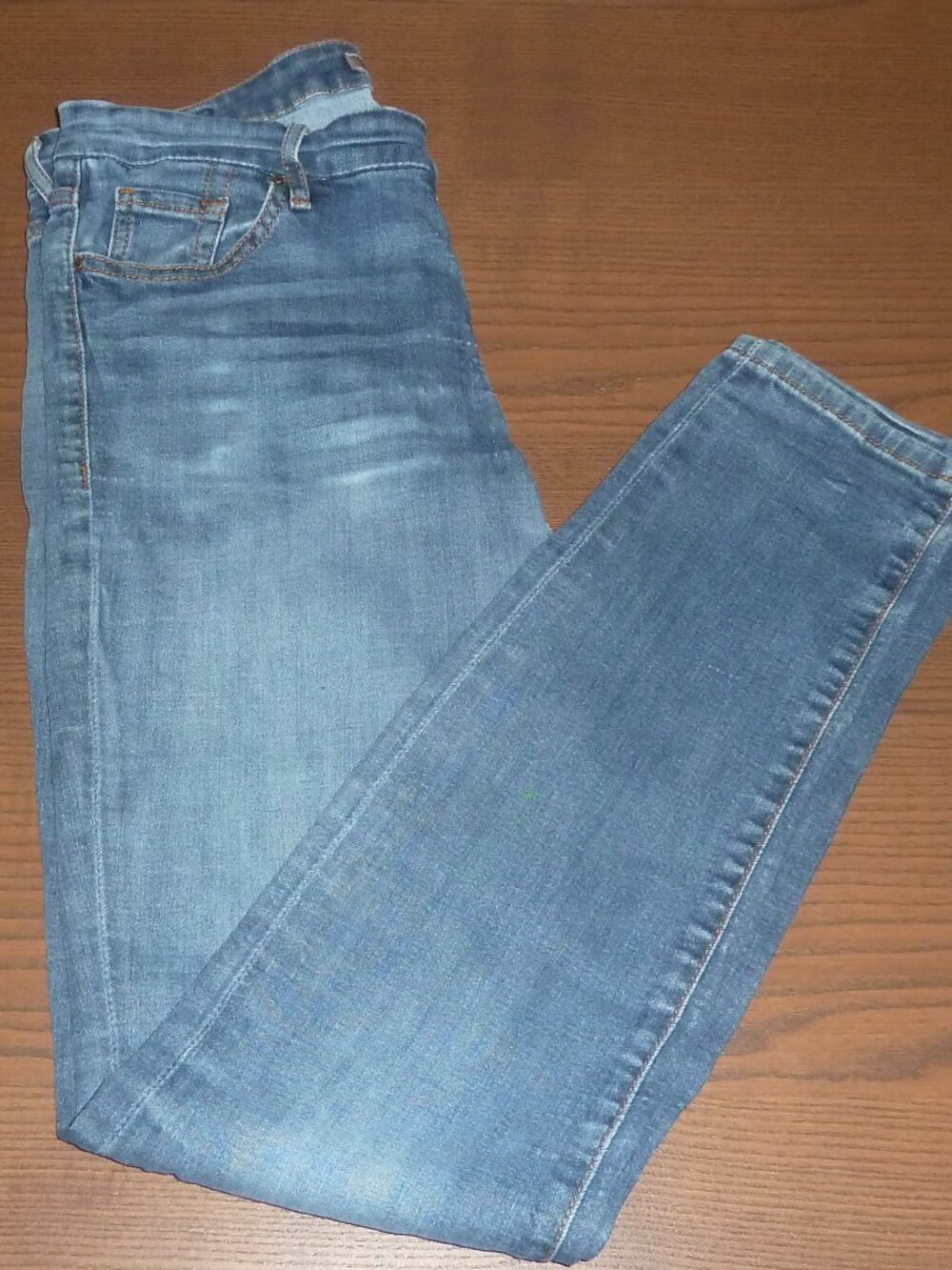 GUESS Mid-Rise Skinny Stone Washed Blue Jeans Stretch Women's Size 30
